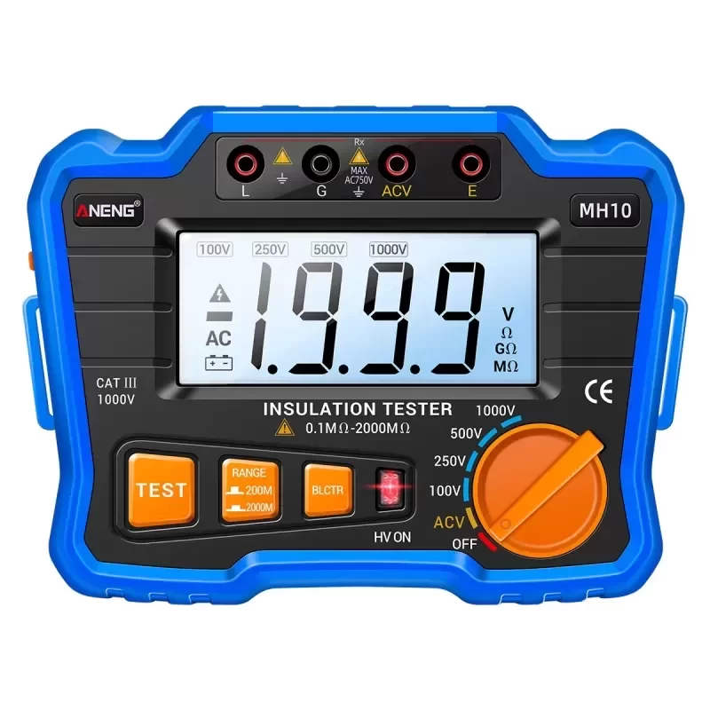 MH10 Digital Only Megohm Meter Insulation Tester 100-1000V MH10 Digital Only Megohm Meter Insulation Tester 100-1000V