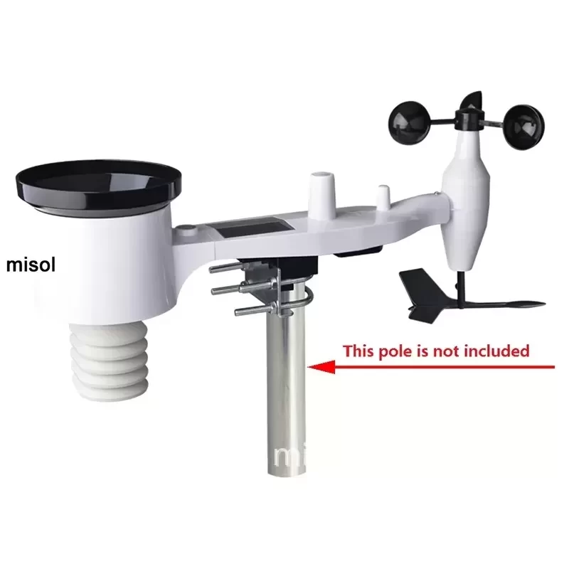 MISOL 1080 Wireless Weather Station Wireless Transmission Data Storage Temperature Humidity Wind Speed Wind Direction Rainfall MISOL 1080 Wireless Weather Station Wireless Transmission Data Storage Temperature Humidity Wind Speed Wind Direction Rainfall