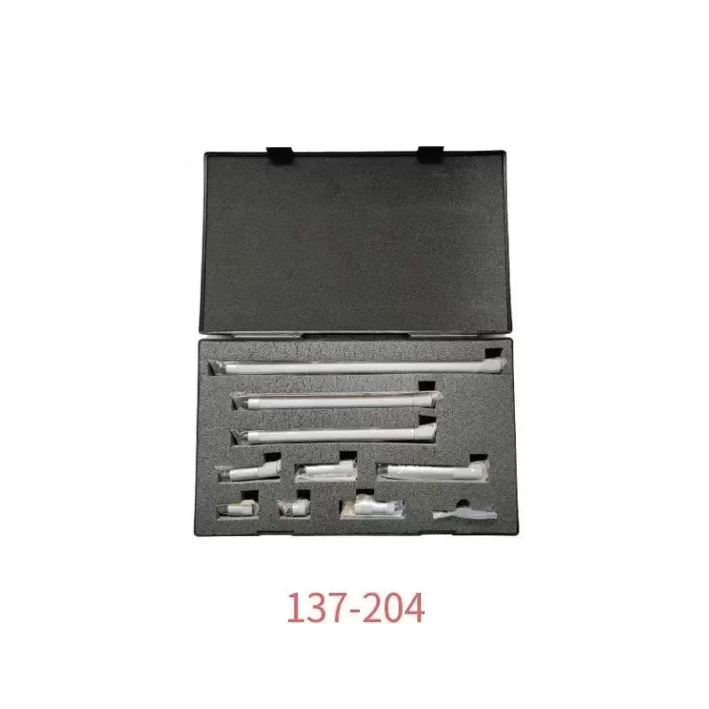 Mitutoyo 137-204 Tubular Inside Micrometer Set Including 137-202 137-205 Micrometers