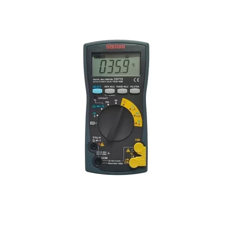 Sanwa CD772 Digital Multimeter with Backlight Temperature Measurement Device Sanwa CD772 Digital Multimeter with Backlight Temperature Measurement Device