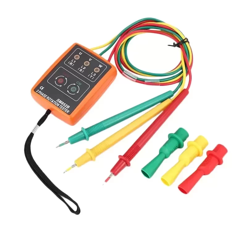 SM852B 3Phase Rotation Tester Digital Phase Indicator SM852B 3Phase Rotation Tester Digital Phase Indicator