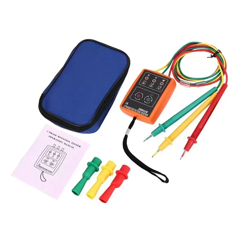 SM852B 3Phase Rotation Tester Digital Phase Indicator SM852B 3Phase Rotation Tester Digital Phase Indicator
