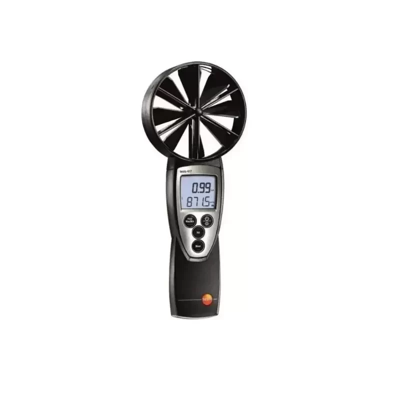 Testo 417 Kit2 Digital Vane Anemometer Kit with Measurement Funnels and Flow Straightener 59.1 to 3937 Fpm 0.1 to 118 CFM