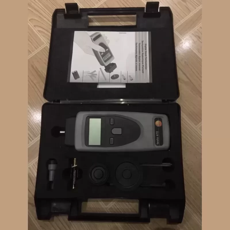 Testo 470 Photo/Contact Tachometer Speed Measuring Instrument with 100 000 RPM Capabilities Testo 470 Photo/Contact Tachometer Speed Measuring Instrument with 100 000 RPM Capabilities