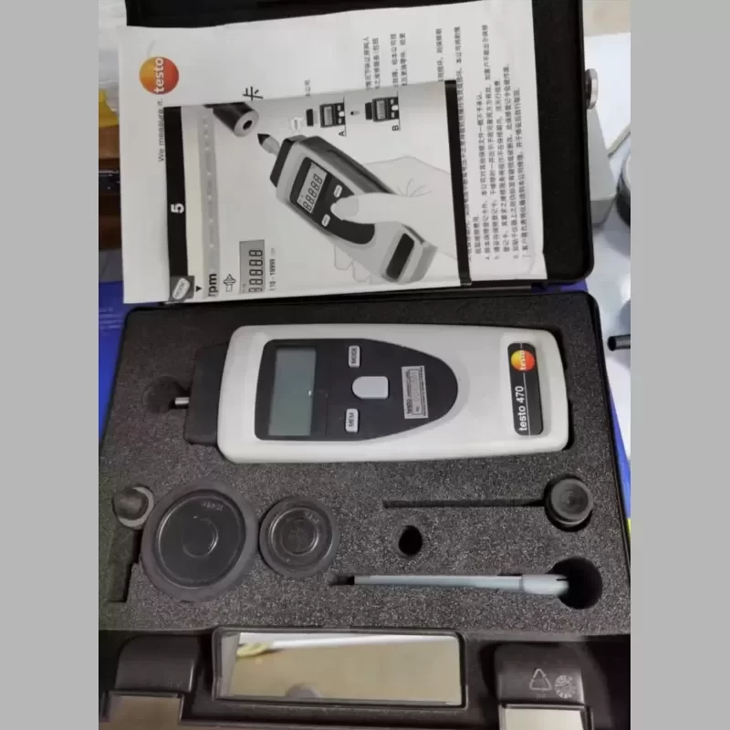 Testo 470 Photo/Contact Tachometer Speed Measuring Instrument with 100 000 RPM Capabilities Testo 470 Photo/Contact Tachometer Speed Measuring Instrument with 100 000 RPM Capabilities
