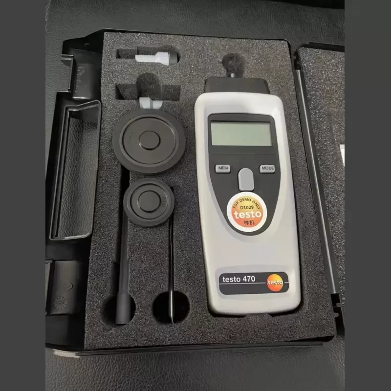 Testo 470 Photo/Contact Tachometer Speed Measuring Instrument with 100 000 RPM Capabilities Testo 470 Photo/Contact Tachometer Speed Measuring Instrument with 100 000 RPM Capabilities