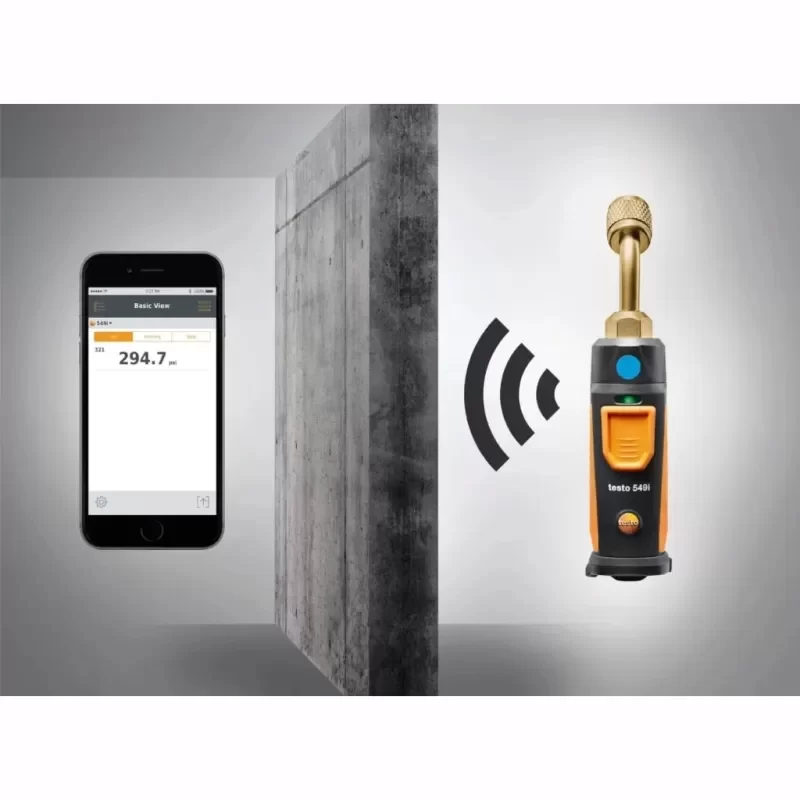 Testo 549i Refrigeration Pressure Wireless Smart Probe with -14 to 870 psi Range and 0.5% Accuracy Testo 549i Refrigeration Pressure Wireless Smart Probe with -14 to 870 psi Range and 0.5% Accuracy
