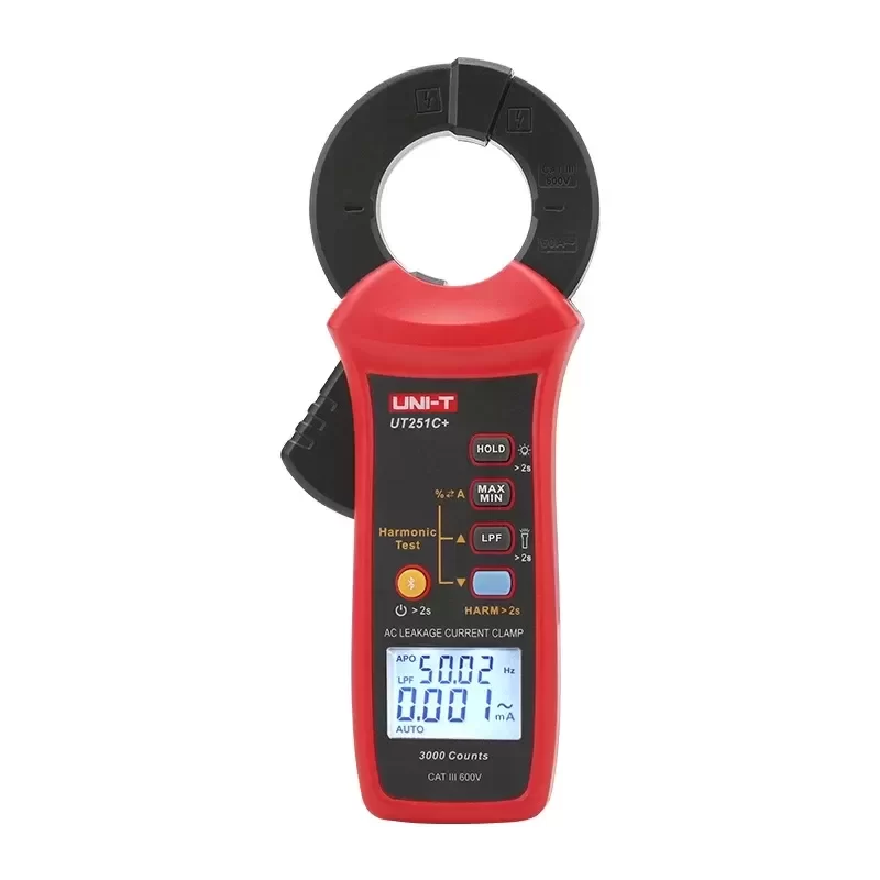 UNI-T UT251C+ for Bluetooth Digital Clamp Meter 60A True RMS Peak Hold with Leakage Current Detection Data Transfer