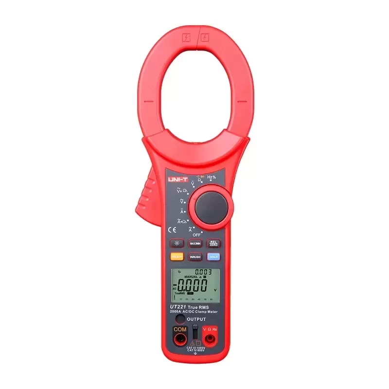 UT221 UNI-T 63mm Jaw Opening DC AC 2000A Digital Clamp Meter UT221 UNI-T 63mm Jaw Opening DC AC 2000A Digital Clamp Meter